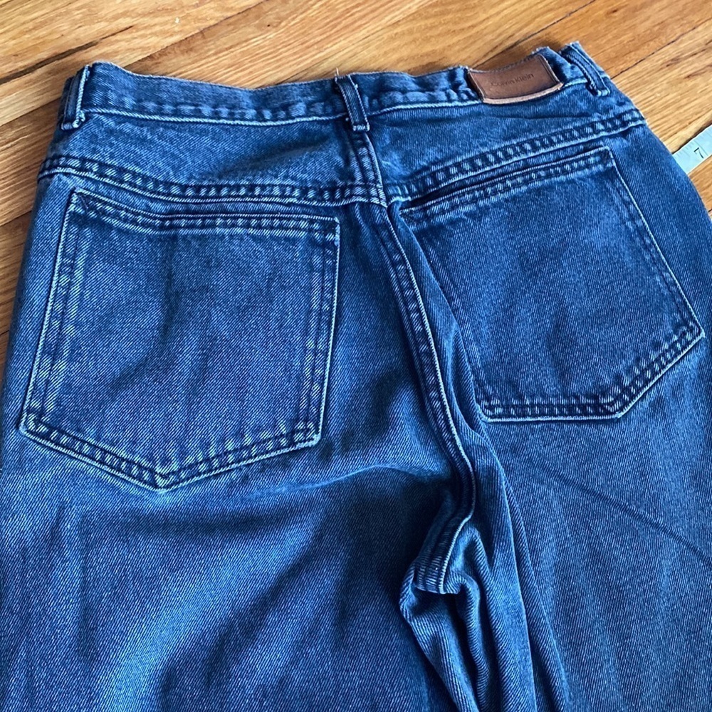 Black / blue denim washed true vintage Calvin Klein jeans size 5 EUC. - Picture 5 of 10
